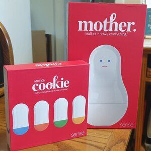 NEW Sense Mother Motion Cookie Family Monitor Hub Includes 4 Cookie Sensors NEW